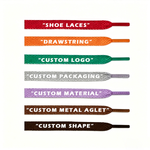 Lacets de chaussures en polyester imprimés, neufs, en gros, 80cm, 90cm, 100cm, 120cm, 140cm, 160cm, imprimés 8mm, 4 couleurs sur les deux côtés, pour baskets <span class=keywords><strong>AF1</strong></span> - Product Image 4