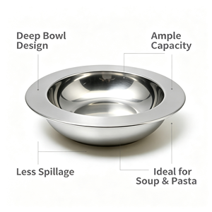 Assiettes de service rondes en acier inoxydable, argentées, dorées et colorées, multi-tailles, pour dîner et soupe, idéales pour les mariages (vente en gros) - Product Image 5