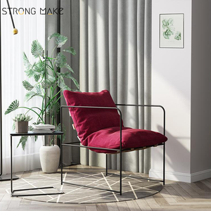 Divano singolo nordico di lusso poltrona moderna <span class=keywords><strong>in</strong></span> <span class=keywords><strong>pelle</strong></span> con accento poltrona moderna poltrona con struttura <span class=keywords><strong>in</strong></span> metallo per soggiorno - Product Image 4