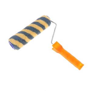 Trung Quốc Nhà Máy Công Nghiệp Màu Vàng Màu Xám Trắng Rộng Sọc Con Lăn Bàn Chải Xách Tay Làm rụng lông Lint Bàn Chải Nhựa Xử Lý Sơn Con Lăn - Product Image 5