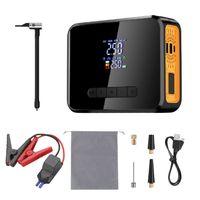 WZAUTO Nouveau démarreur de saut avec pompe à air pour accessoires de voiture Gonfleur de pneu Compresseur d'air Chargement USB Pompe à air gonflable électrique