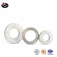 High Quality DIN9250 Double Stack Stainless Steel Flat Washer Locking Double Sided Insert Gasket with Plain Finish Wedge Style