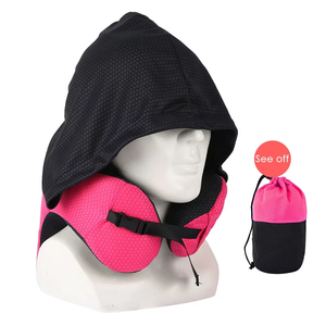 Hàng Mới Xách Tay Thoải Mái Chậm Phục Hồi Bộ Nhớ Bọt Hình Dạng U Mềm Cổ Hỗ Trợ Du Lịch Gối Với Mui Xe - Product Image 4