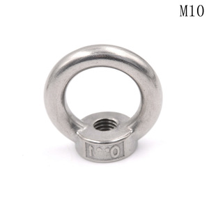 Tuercas de ojo de acero inoxidable Eda M5 M6 M8 M10 M12 de grado industrial con cabeza hexagonal para eslingas de cable metálico - Product Image 4