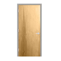 Portes en bois massif préfini pour hôtel moderne, résistantes au feu, avec persiennes, offrant une ventilation pour l'entrée de la maison, finies