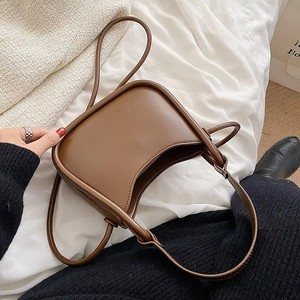 Bolso de Mano Half Moon Pu para Mujer, Minimalista, con una Sola Correa, Cierre de Solapa, Ligero, para Uso Diario, Asa Redonda, 5 Colores - Product Image 4