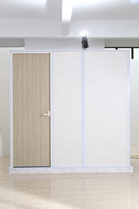 Xncp phong cách Châu Âu hiện đại cong Quạt phân vùng kính phòng tắm phong cách Ấn Độ WC nhà vệ sinh dự án không thể thiếu thép nhà vệ sinh di động - Product Image 2