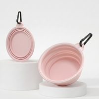 Bol pliable pour chien SHIYUAN, en silicone de qualité alimentaire, pliable, avec mousqueton pour les voyages et la randonnée