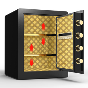 Coffre-fort biométrique en acier robuste anti-vol avec lecteur d'empreintes digitales, fabriqué en Chine - Product Image 4