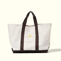 Sac fourre-tout Royal Fair personnalisé, minimaliste, bicolore, en toile et polyester, avec fermeture éclair, pour l'été, grand format, décontracté, pour le quotidien, la plage