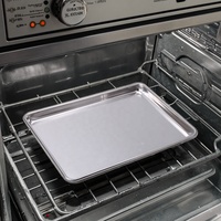 Plaque de cuisson en aluminium calibre 20 pour ustensiles de cuisson Perle fermée Grande plaque de cuisson pour biscuits et pâtisseries Plateau de présentation pour pâtisseries en aluminium