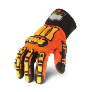 High Wisibility Oilfield Impact Resistant Gloves For Slip Resistant