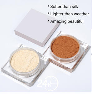 مسحوق فضفاض عالي الصبغة مقاوم للماء يدوم طويلاً للوجه بودرة إعداد ماكياج كورية مدمجة بتغطية كاملة - Product Image 5