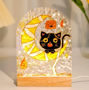 <span class=keywords><strong>Luz</strong></span> LED <span class=keywords><strong>nocturna</strong></span> con clasificación IP65, tablero de dibujo de ondas de agua transparente, Base de madera, iluminación decorativa pequeña y elegante para niñas y niños - Product Image 5