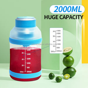 Mixeur à fruits portable de grande capacité 2000 ml avec recharge USB, bouteille de mixeur électrique portable - Product Image 3