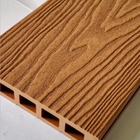 Revêtement de sol extérieur en composite bois-plastique ignifuge, écologique, facile à installer, lisse, terrasse, terrasse en WPC, 5 ans