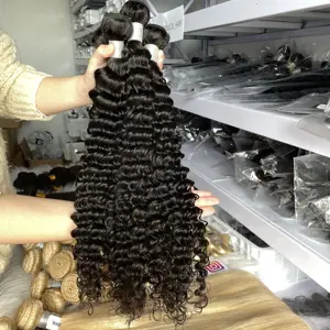 GL deep wave Wholesale Price Cuticle Aligned Silky Straight Human Hair Bundle Cheap Brazil Raw Straight Remy Hair Machine Weft