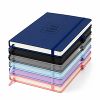 Carnet de notes A5 en cuir PU à couverture rigide, 100 feuilles, vente en gros, logo personnalisé, fournisseur de papeterie de bureau