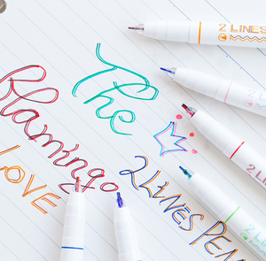 Hai màu lạnh và ấm áp 12 màu đánh dấu Sổ Tay Viết graffiti đánh dấu sinh viên Bút màu nước đặc biệt - Product Image 1