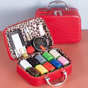 Conveniente maleta DIY Kit de costura para el hogar caja de almacenamiento conjunto DIY tejer bordado ayuda accesorios caja de costura multifuncional - Product Image 1