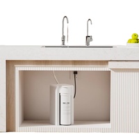 Système de filtration d'eau par osmose inverse sans réservoir sous l'évier avec rappel de vidange automatique et élimination du TDS au post-carbone, 800 GPD