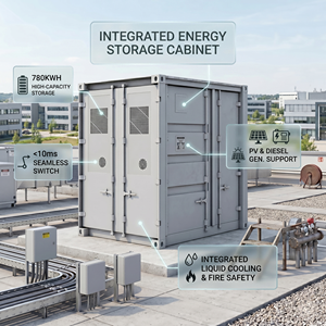 780kWh 375kW Liquid Cooling C&I BESS LiFePO4 <b>Energy</b> <b>Storage</b> <b>System</b> All in One PV Diesel Hybrid Microgrid Turnkey Cabinet - Product Image 2