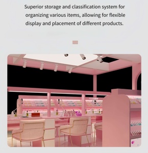 Đèn theo dõi nhiều lớp trong suốt để hiển thị trong tâm nhĩ của một trung tâm mua sắm cao cấp-TỦ TRƯNG BÀY mỹ phẩm - Product Image 6