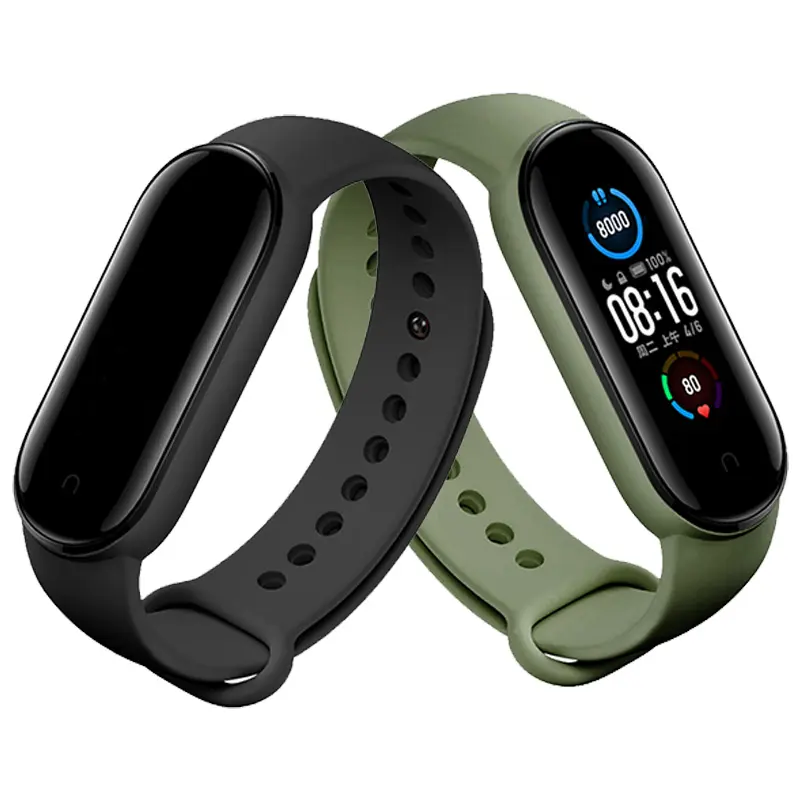 Wholesale Smart Watch Band Sport Silicone Wrist Strap For Xiaomi Mi Band 5 Miband 6 Strap