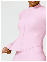 Offre Spéciale Ensemble 4 Pièces Sport Fitness Grande Taille Femme, Legging de Course Taille Haute Manches Longues et Ensemble Yoga Entraînement