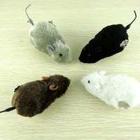 Juguetes Interactivos de Simulación: Ratones de Peluche con Mecanismo de Relojería para Gatos, Juguetes de Rata para Mascotas