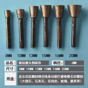 Meules diamantées en forme de coupelle pour métaux non ferreux, têtes abrasives liées en forme de coupelle - Product Image 4