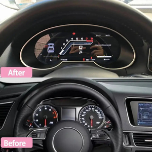 ชุดอุปกรณ์ Cluster Carplay สำหรับ Audi Q5 ปี 2009-2018 นาฬิกาหน้าปัดดิจิตอล จอ LCD แผงหน้าปัด GPS มาตรวัดความเร็ว มาตรวัดรอบเครื่องยนต์ ห้องนักบินเสมือนจริง - Product Image 2