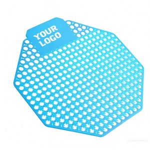 แผ่นรองปัสสาวะรูปหกเหลี่ยมดีไซน์ใหม่ กลิ่นหอม พร้อมโลโก้แบรนด์ ผลิตจากพลาสติก EVA ช่วยดับกลิ่น สำหรับโถปัสสาวะในห้องน้ำ - Product Image 1