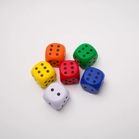 Dés en éponge PU pour jeux de célébration d'événements, à six ou douze faces, confortables, durables, imperméables et portables, pour la simulation de probabilités aléatoires
