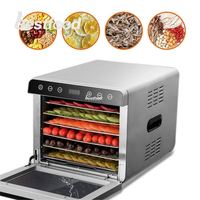 Déshydrateur alimentaire électrique en acier inoxydable pour usage domestique, 12 grilles, contrôle numérique, 700W, petite taille, excellente qualité