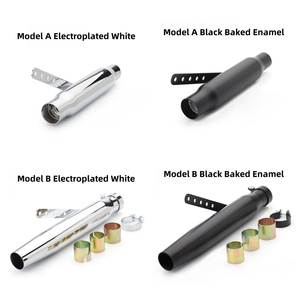 Tubo de Escape para Motocicleta, Compatible con Triumph Scrambler, Moto Guzzi, Harley Sportster, Accesorio de Modificación, Tubo de Escape de Malla - Product Image 2