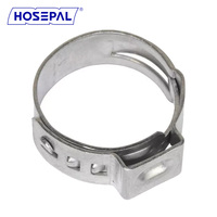 Collier de serrage à oreille unique HosePal INOX AISI304 Stepless O Clip