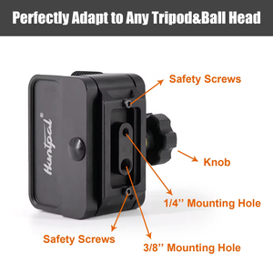 Săn Bắn <span class=keywords><strong>Tripod</strong></span> núi kẹp yên nhôm <span class=keywords><strong>Tripod</strong></span> núi với phát hành nhanh chóng tấm chụp Chân máy còn lại Bộ chuyển đổi - Product Image 6