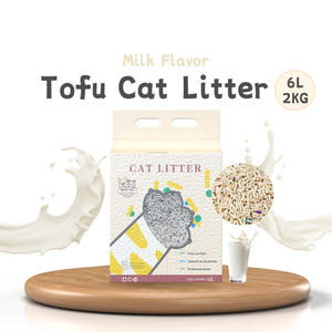 2025 Yeni Trend OEM&ODM Fabrika Toptan Topaklanan Premium Kedi Kumu Tozsuz Suyla Eriyen 6L Tofu Kedi Kumu - Product Image 4