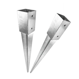 Sunsbuild Support de sol métallique durable pour poteaux de clôture, fixation de poteaux en bois de jardin, support pour aménagement paysager - Product Image 1