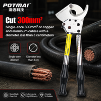 Cortador de Cables Manual Tipo Trinquete J-40 para Cables Aislados de Cobre y Aluminio con Núcleo de Acero y Hilos de Aluminio