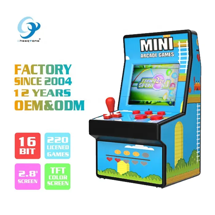 Mini máquina de Arcade portátil para adultos y jóvenes, consola de videojuegos Retro, con bolsillo