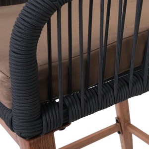 Bộ hiện đại của 2 ngoài trời thanh phân <span class=keywords><strong>Patio</strong></span> chiều cao ghế với màu xám đệm trở lại thoải mái cho trong nhà & vườn <span class=keywords><strong>Patio</strong></span> sử dụng hoặc công viên - Product Image 3