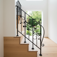 Rampe d'escalier et systèmes de garde-corps de loft modernes en fer forgé - Fabrication sur mesure peignable
