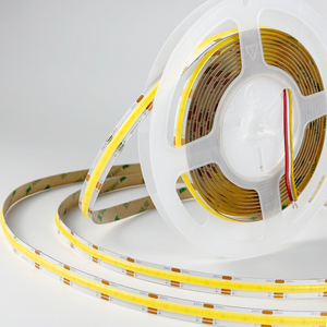 Tira de Luz LED COB Flexible de Doble Color Ajustable de 12V/24V, 608 LED, 8mm/10mm, 2700-6000K, de Venta Caliente - Product Image 1