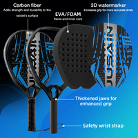 Raquettes de Padel Professionnelles en Fibre de Carbone 3k 12k 18k avec Logo Personnalisé par l'Usine Jusain