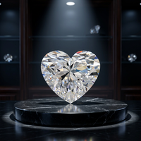 Diamant de laboratoire en forme de cœur allongé, excellente taille, 1,25 carat, couleur D, pureté VVS2, certifié IGI, HPHT CVD, pour bague de fiançailles, Star