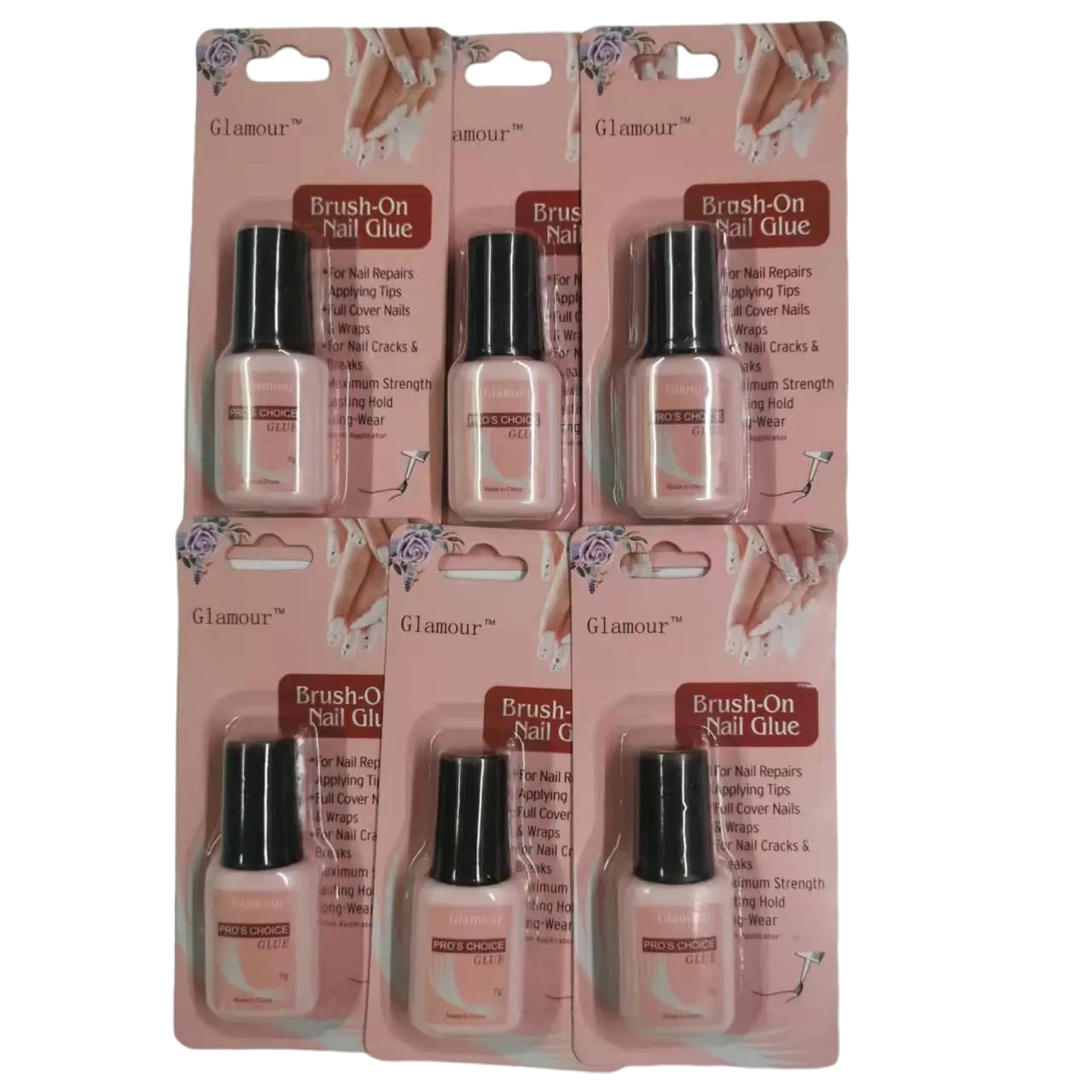 BYB Nail Glue with Brush for Nail Art faux ongles avec coll for Tips Glitter Acrylic Decoration gel glue