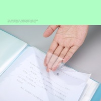 Carpeta de Archivos Multicapa A4, 40 Hojas, Carpeta Transparente Impermeable de PP, Bolsa para Documentos, Material de Oficina