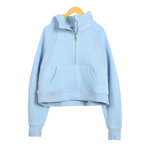 Felpa con Cappuccio <span class=keywords><strong>Oversize</strong></span> da <span class=keywords><strong>Donna</strong></span> con Zip Intera, 100% Cotone Morbido Lavorato a Maglia, Eco-Friendly, Casual, con Logo Frontale e Design con Foro, Giacca in Pile - Product Image 4